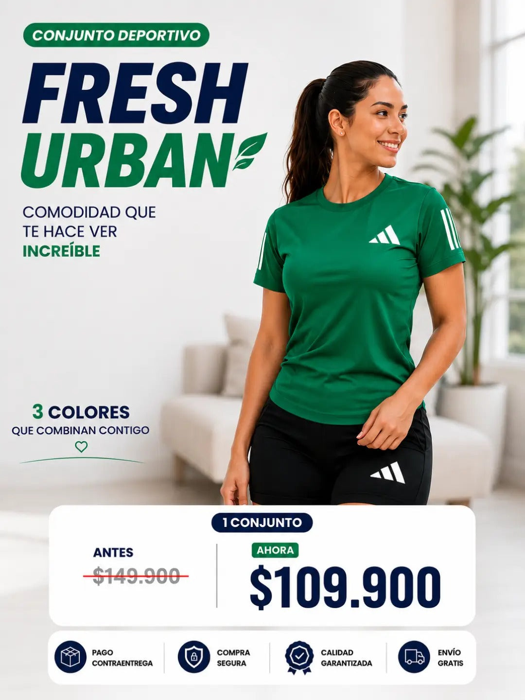 🏋️‍♀️Conjunto Deportivo Fresh Urban Mujer🏃‍♀️