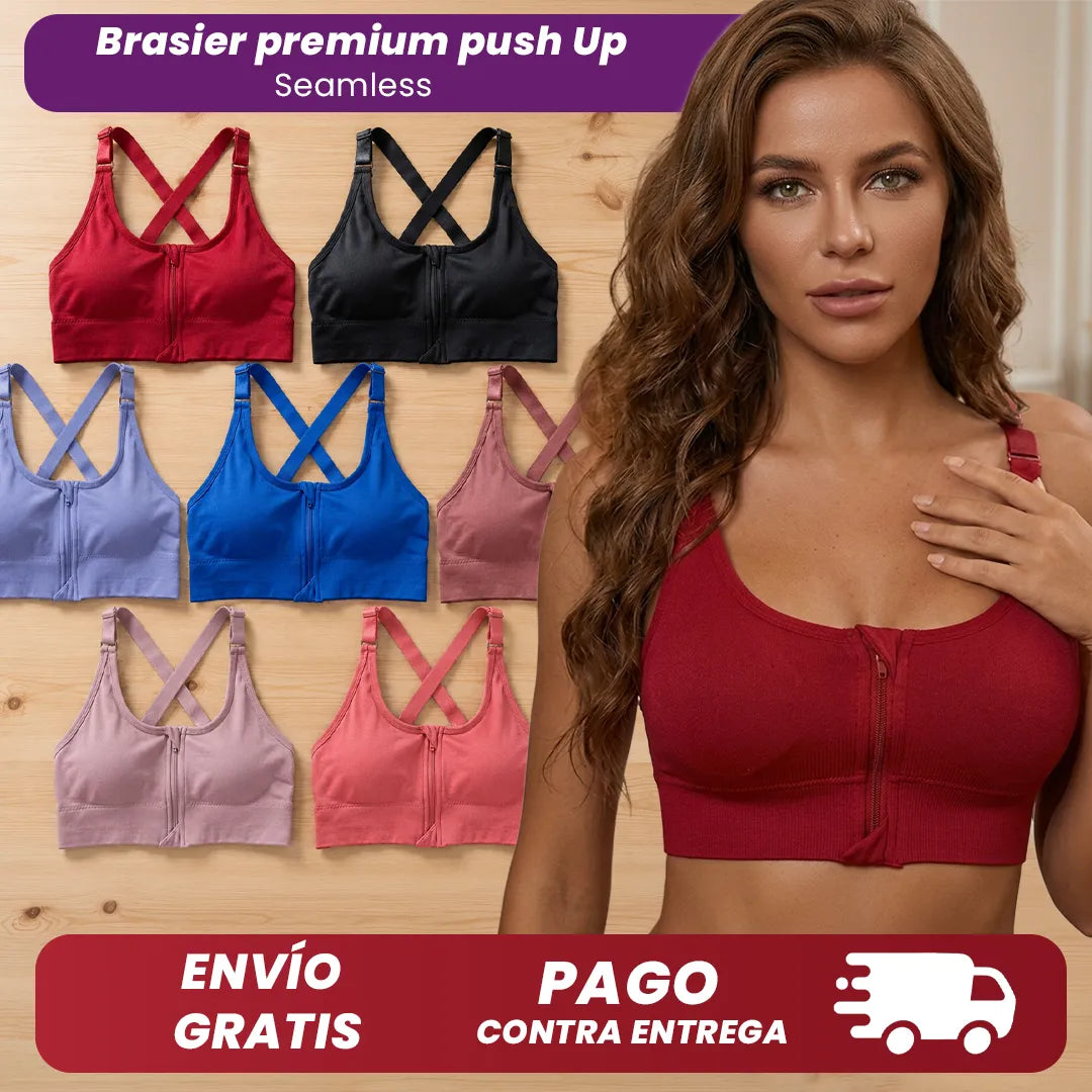 Brasier Seamless Push Up de Alto Soporte